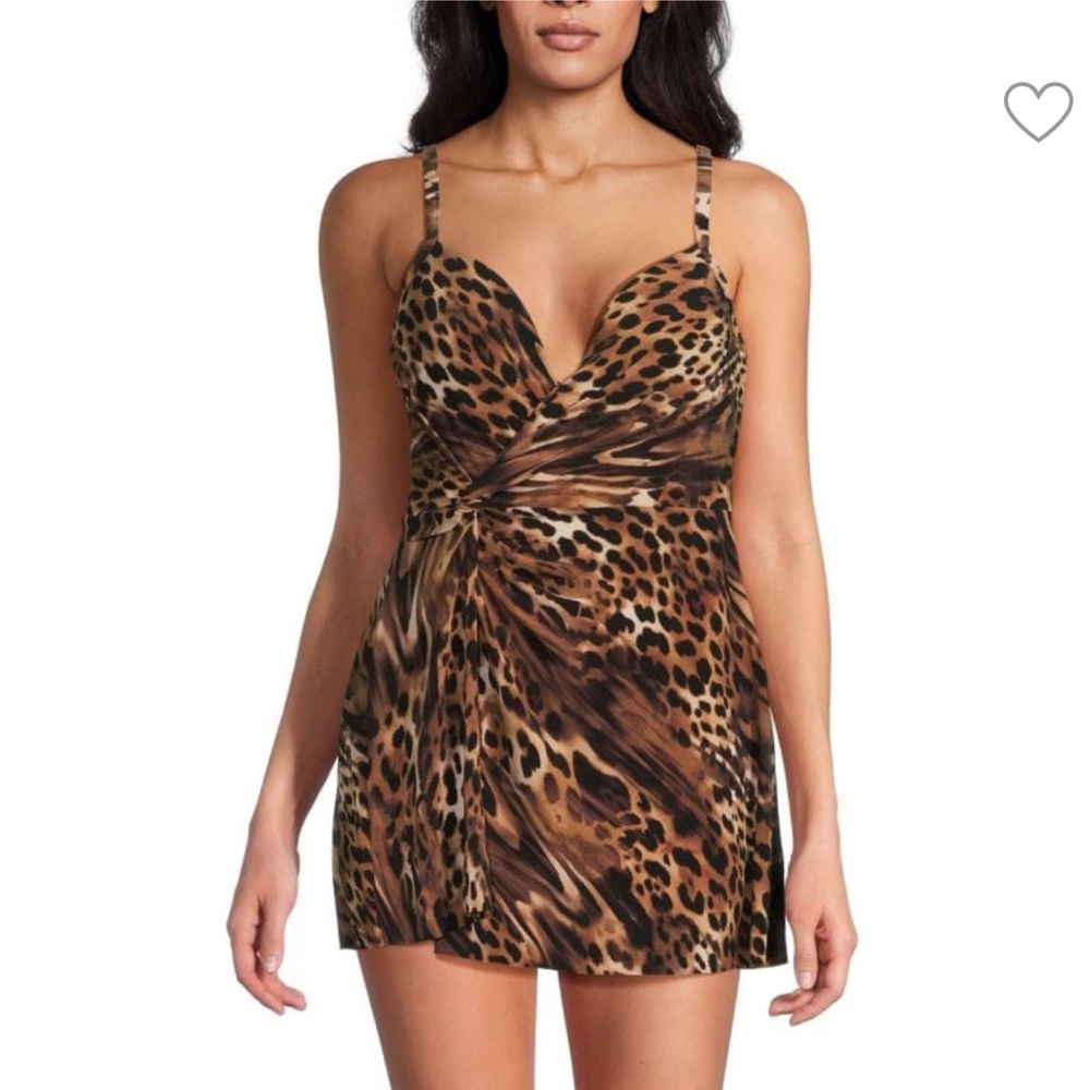 NWT Leopard Swim dress by Miraclesuit